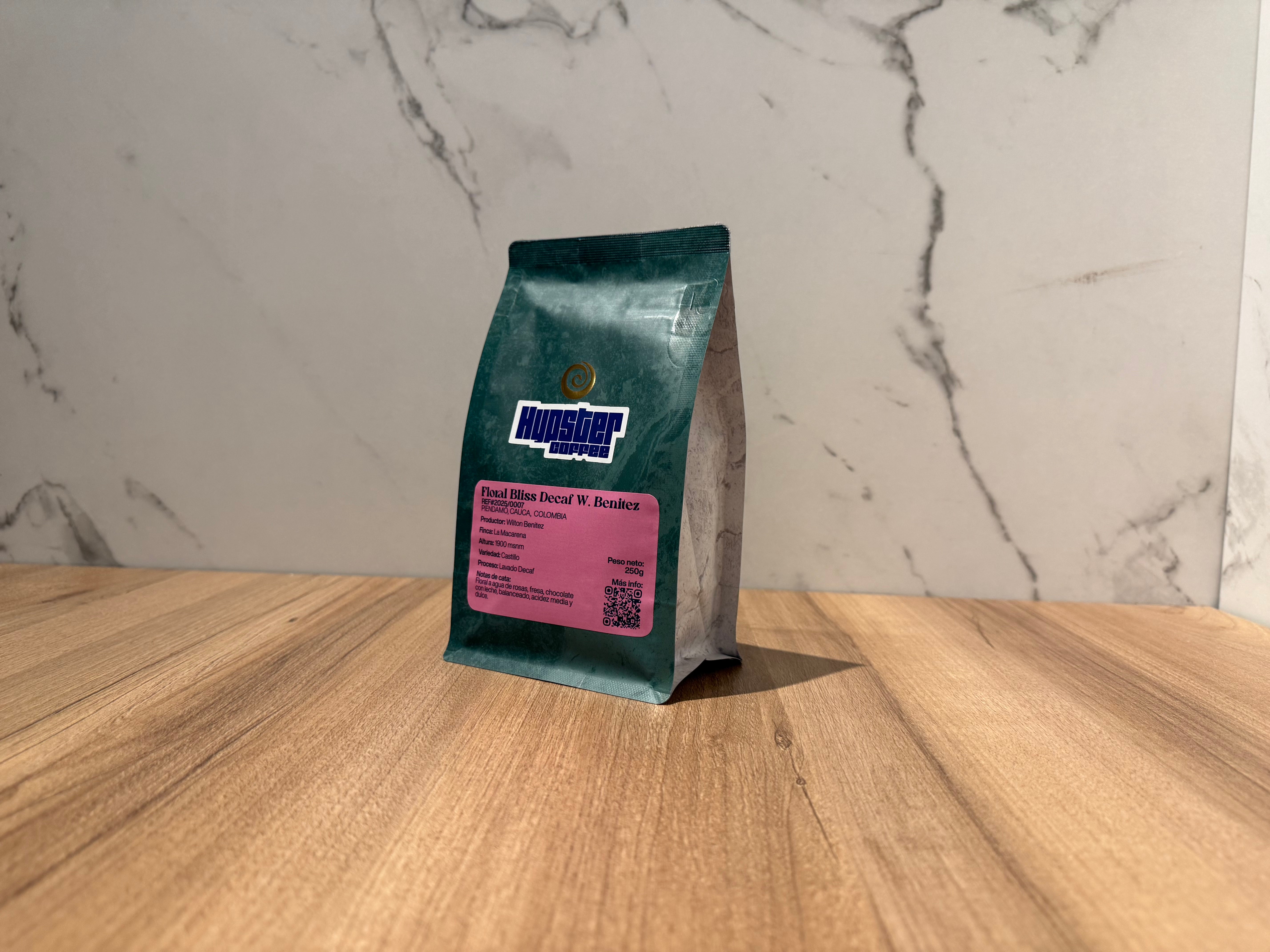 Floral Bliss Decaf W. Benitez - Café descafeinado de especialidad de Piendamó, Colombia